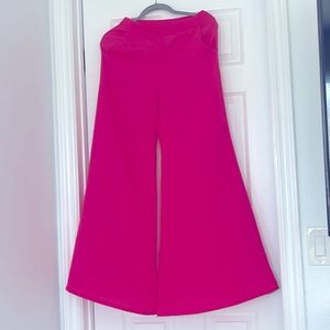 Wide leg high rise jean.